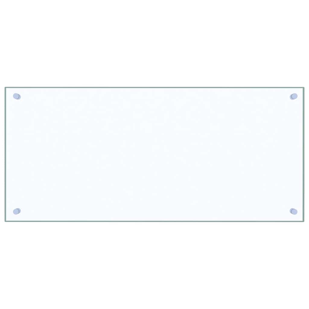 Kitchen Backsplash Transparent 90x40 cm Tempered Glass