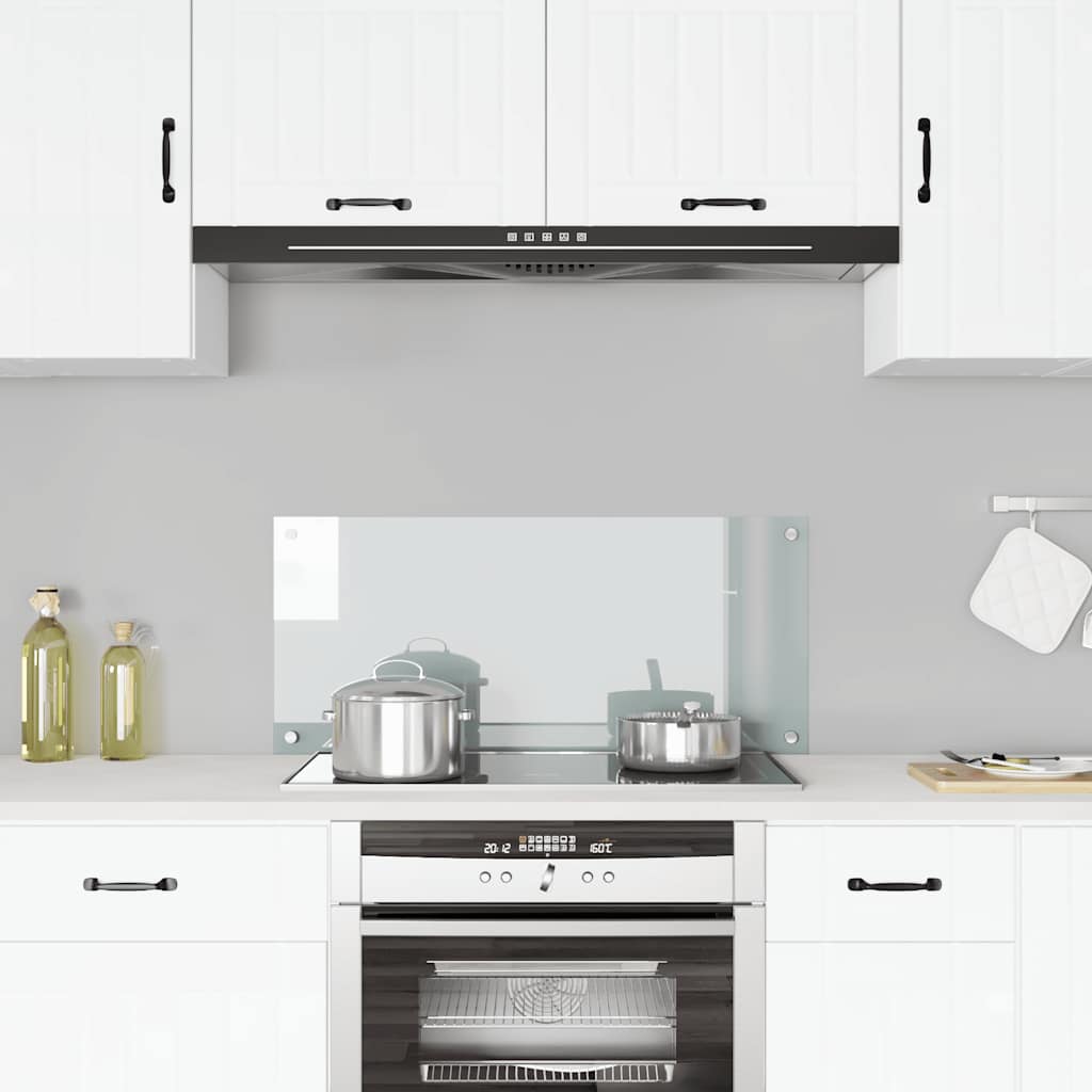 Kitchen Backsplash Transparent 90x40 cm Tempered Glass