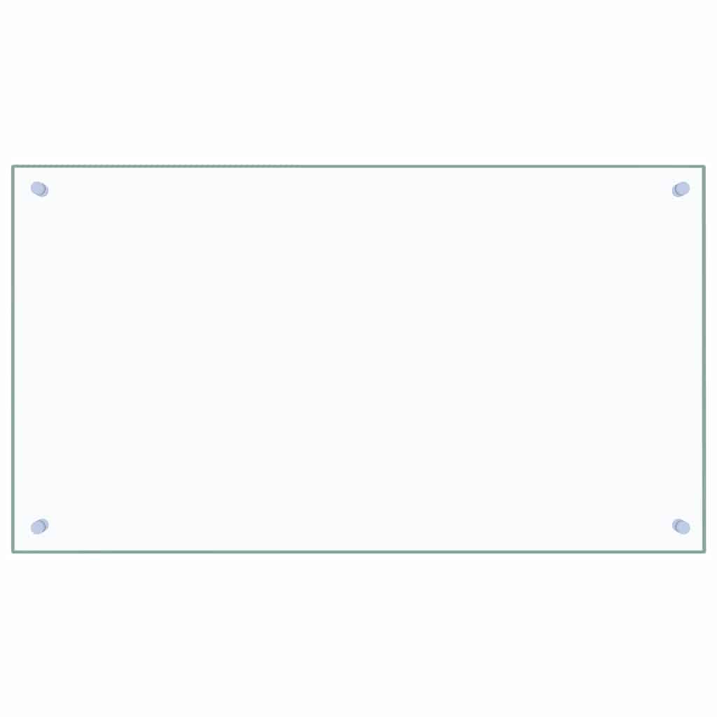 Kitchen Backsplash Transparent 90x50 cm Tempered Glass