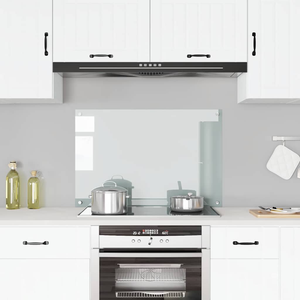 Kitchen Backsplash Transparent 90x60 cm Tempered Glass