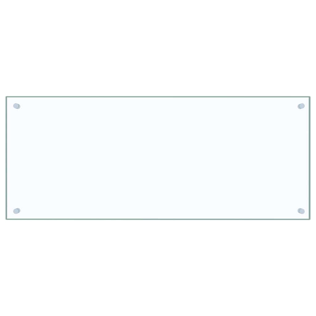 Kitchen Backsplash Transparent 100x40 cm Tempered Glass