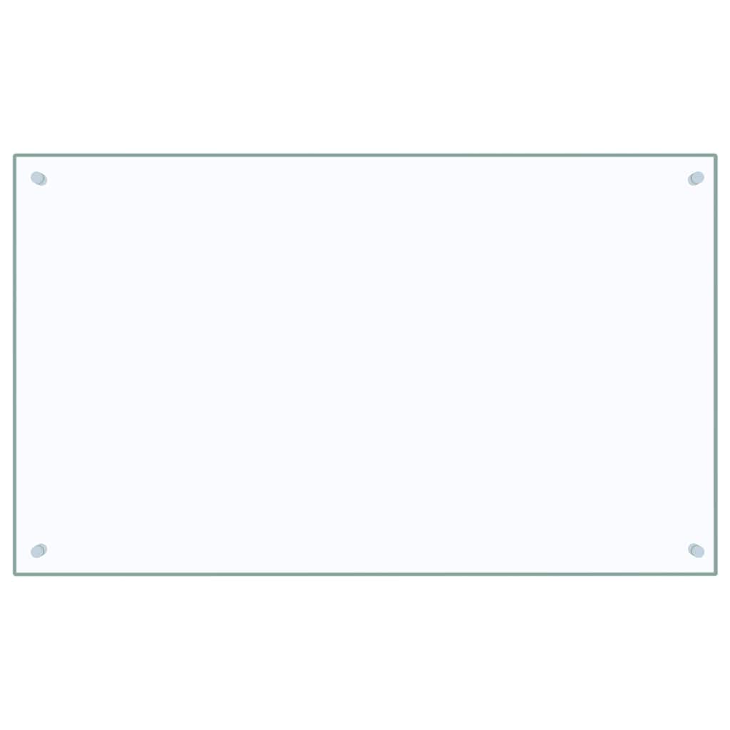 Kitchen Backsplash Transparent 100x60 cm Tempered Glass