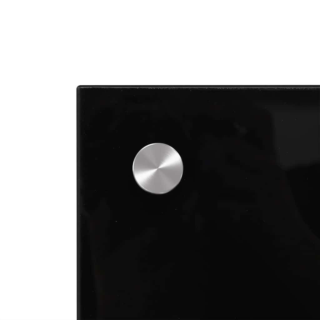 Kitchen Backsplash Black 70x50 cm Tempered Glass