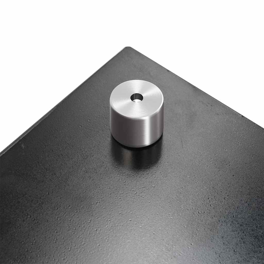 Kitchen Backsplash Black 80x50 cm Tempered Glass