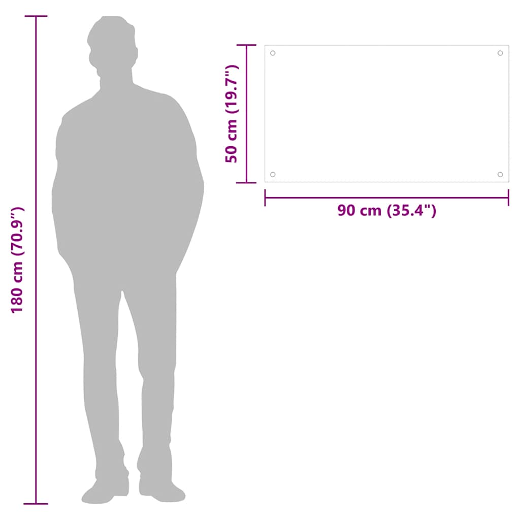 Kitchen Backsplash Black 90x50 cm Tempered Glass