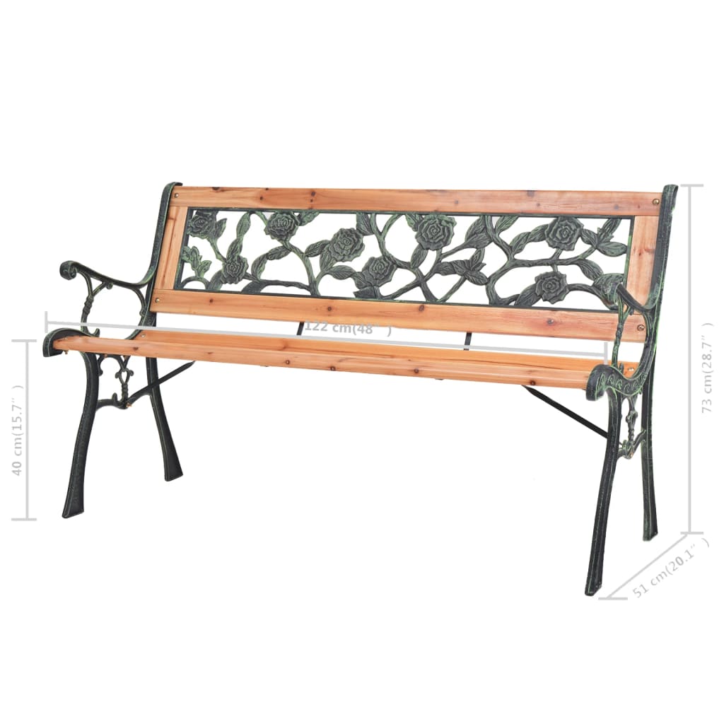 Garden Bench 122 cm Wood