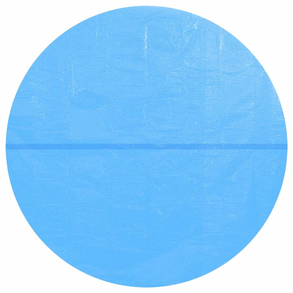 Floating Round PE Solar Pool Film 381 cm Blue