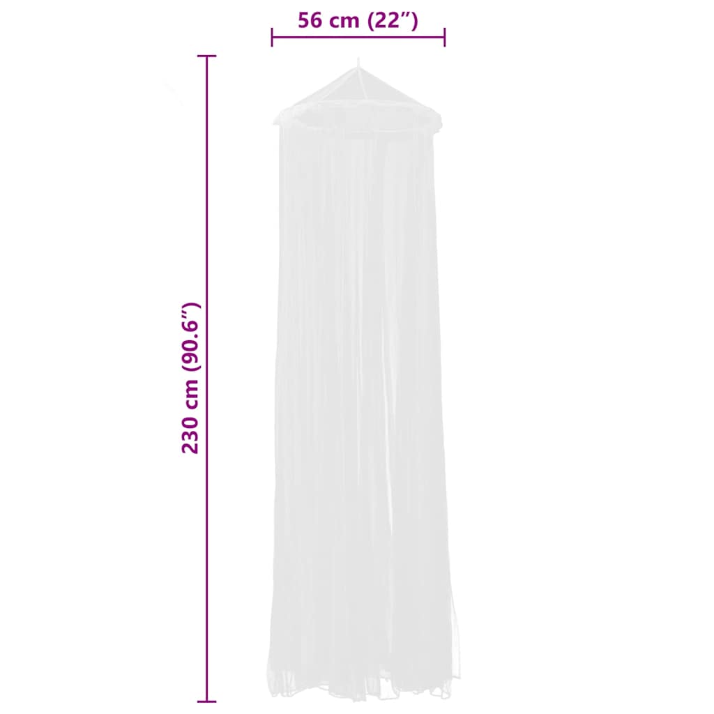 Mosquito Net 2 pcs Round 56x325x230 cm