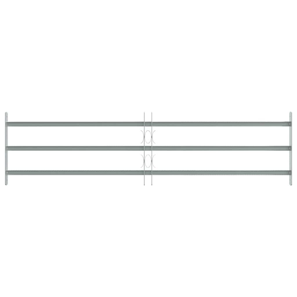 Adjustable Security Grille for Windows with 3 Crossbars 1000-1500 mm