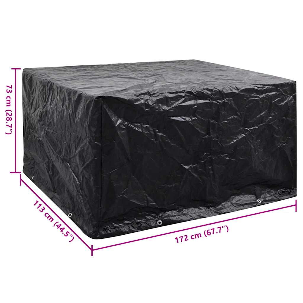 Garden Furniture Cover 8 Eyelets 172x113x73 cm