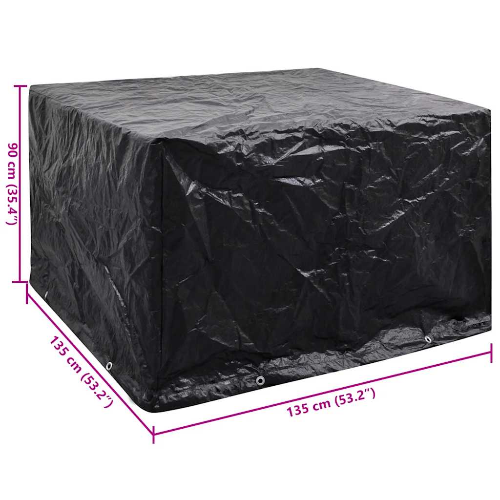 Garden Furniture Cover 8 Eyelets 135x135x90 cm