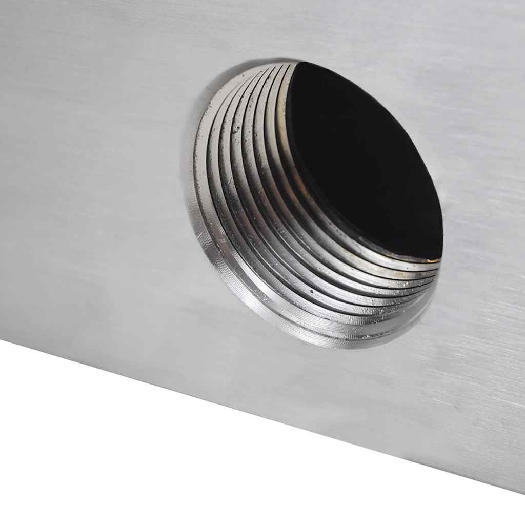 Rectangular Waterfall Pool Fountain Stainless Steel 45 cm