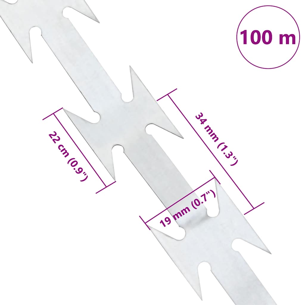 BTO-22 Razor Wire 100 m Steel