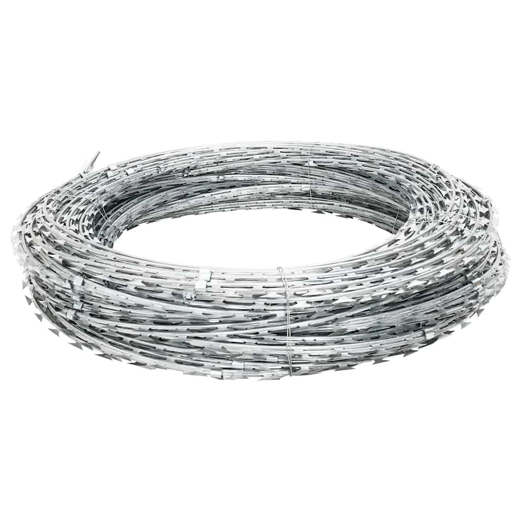 BTO-22 Clipped Concertina Razor Wire Galvanised Steel 60 m