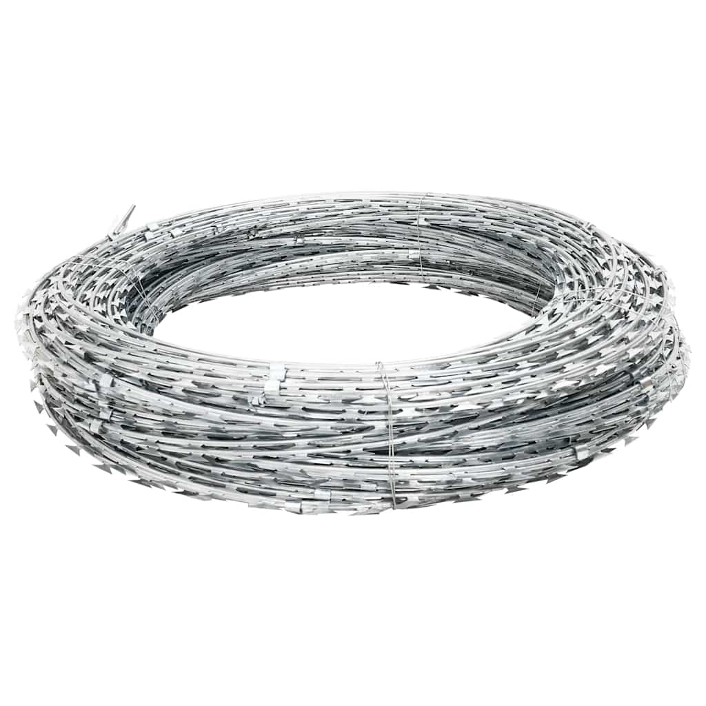BTO-22 Clipped Concertina Razor Wire Galvanised Steel 100 m