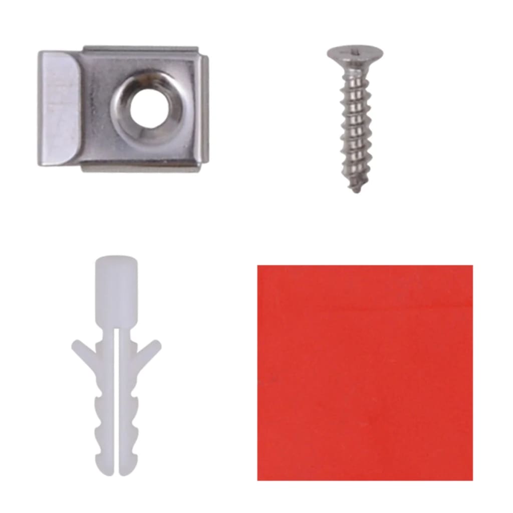 Frameless Mirror Tiles Glass 8 pcs 20.5 cm