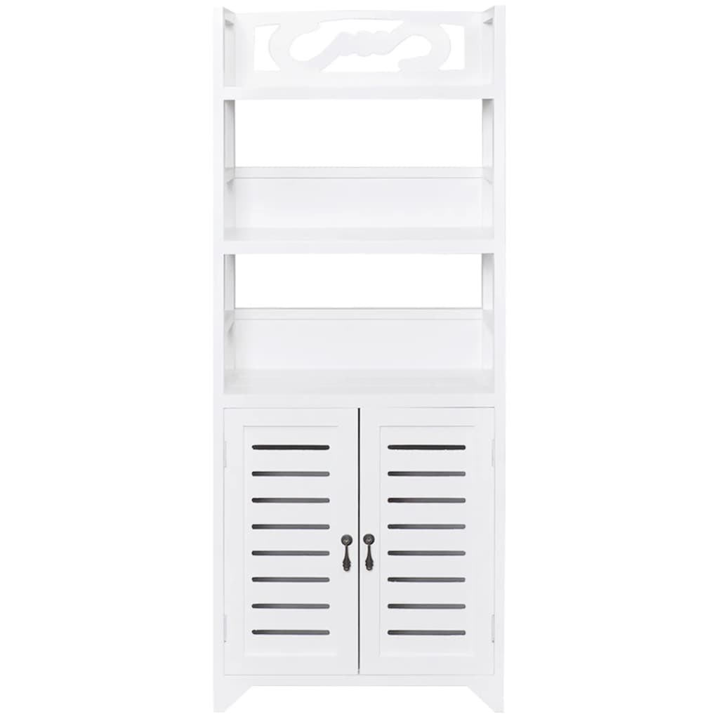 Bathroom Cabinet Albuquerque Wood White 46x24x117.5 cm