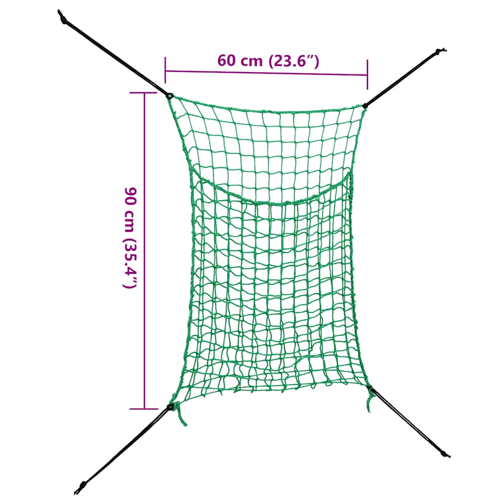 Hay Nets 2 pcs Rectangular 0.9x1 m PP