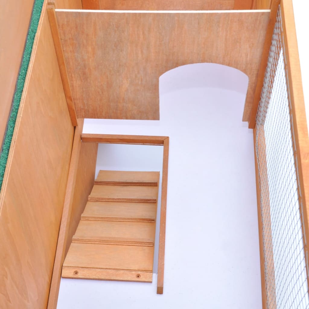 Outdoor Rabbit Hutch Small Pet Cage 1 Door Wood