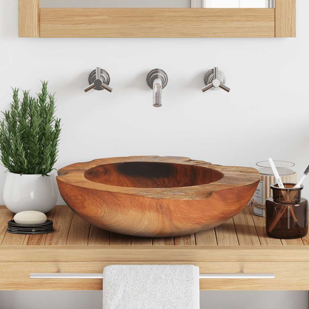 Basin Solid Teak 45 cm