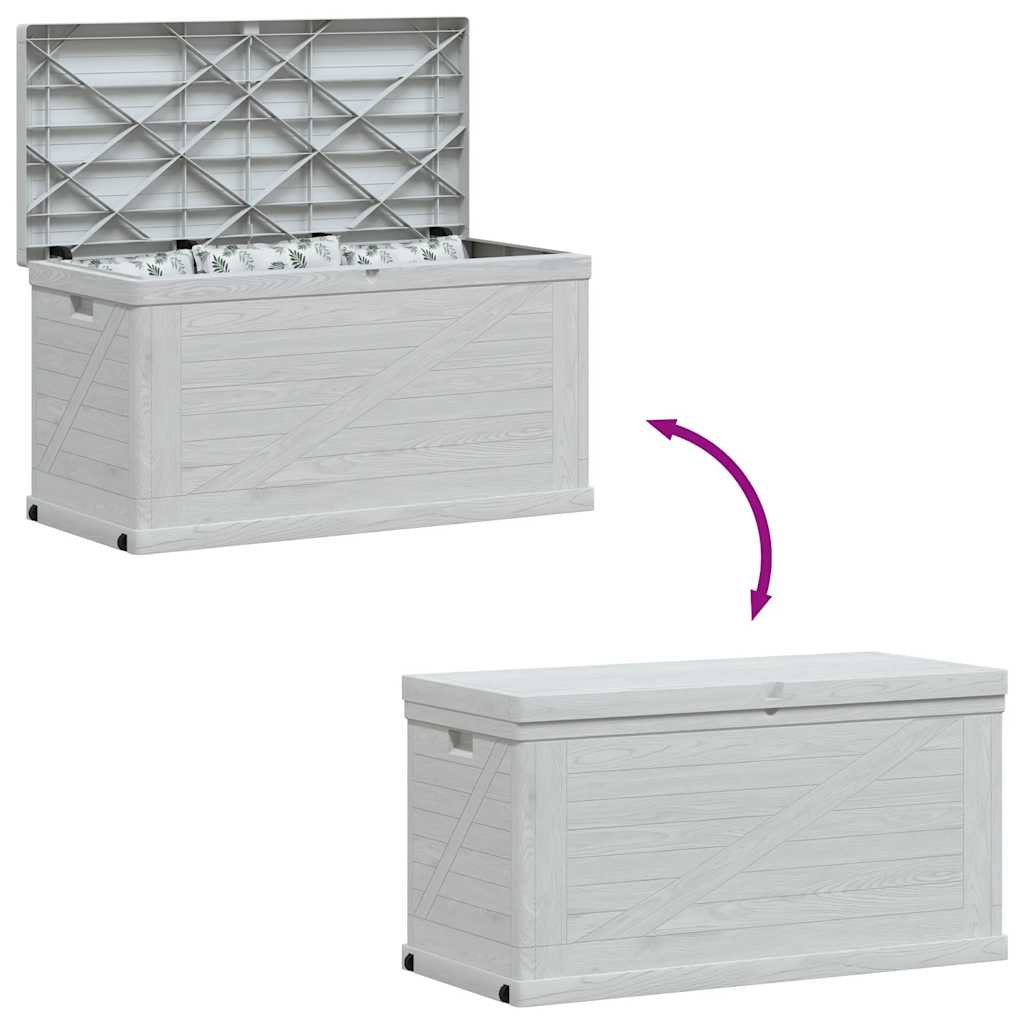 Garden Storage Box 420 L Light Grey