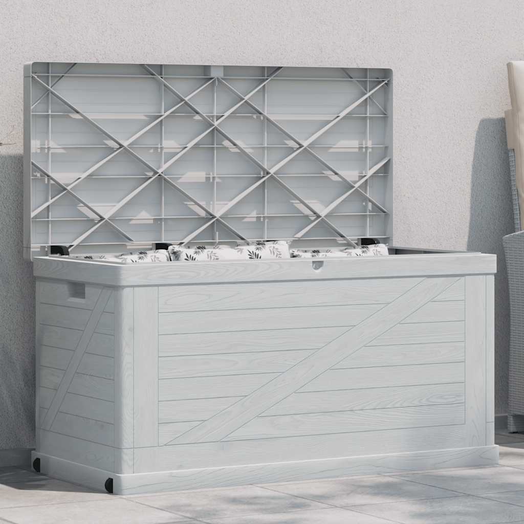 Garden Storage Box 420 L Light Grey