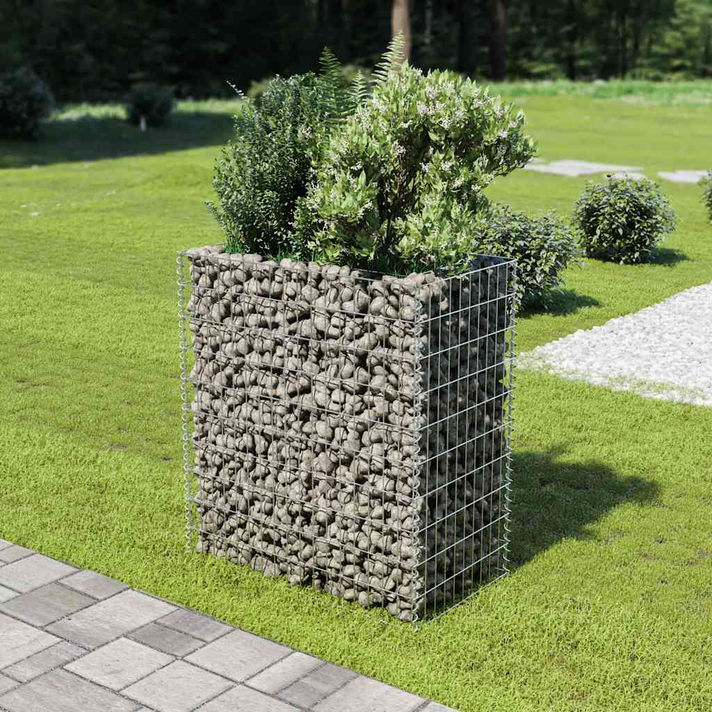 Gabion Raised Bed Galvanised Steel 90x50x100 cm
