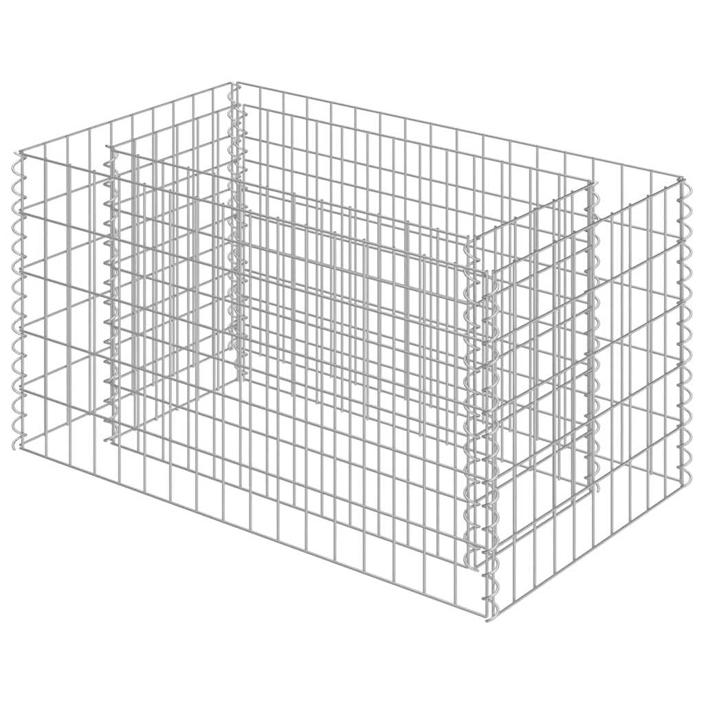 Gabion Raised Bed Galvanised Steel 90x50x50 cm