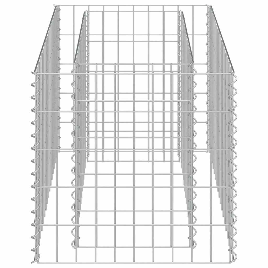 Gabion Raised Bed Galvanised Steel 90x50x50 cm