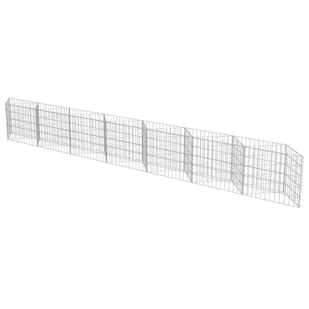 Gabion Wall Galvanised Steel 450x30x50 cm