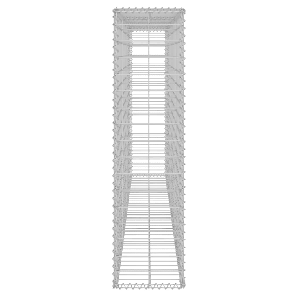 Gabion Wall with Covers Galvanised Steel 200x20x85 cm