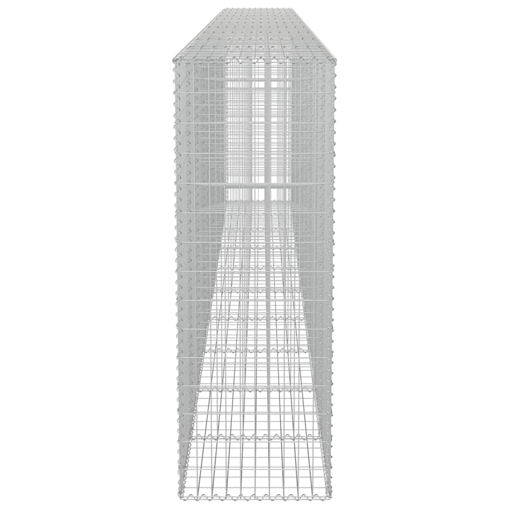 Gabion Wall with Covers Galvanised Steel 600x50x150 cm