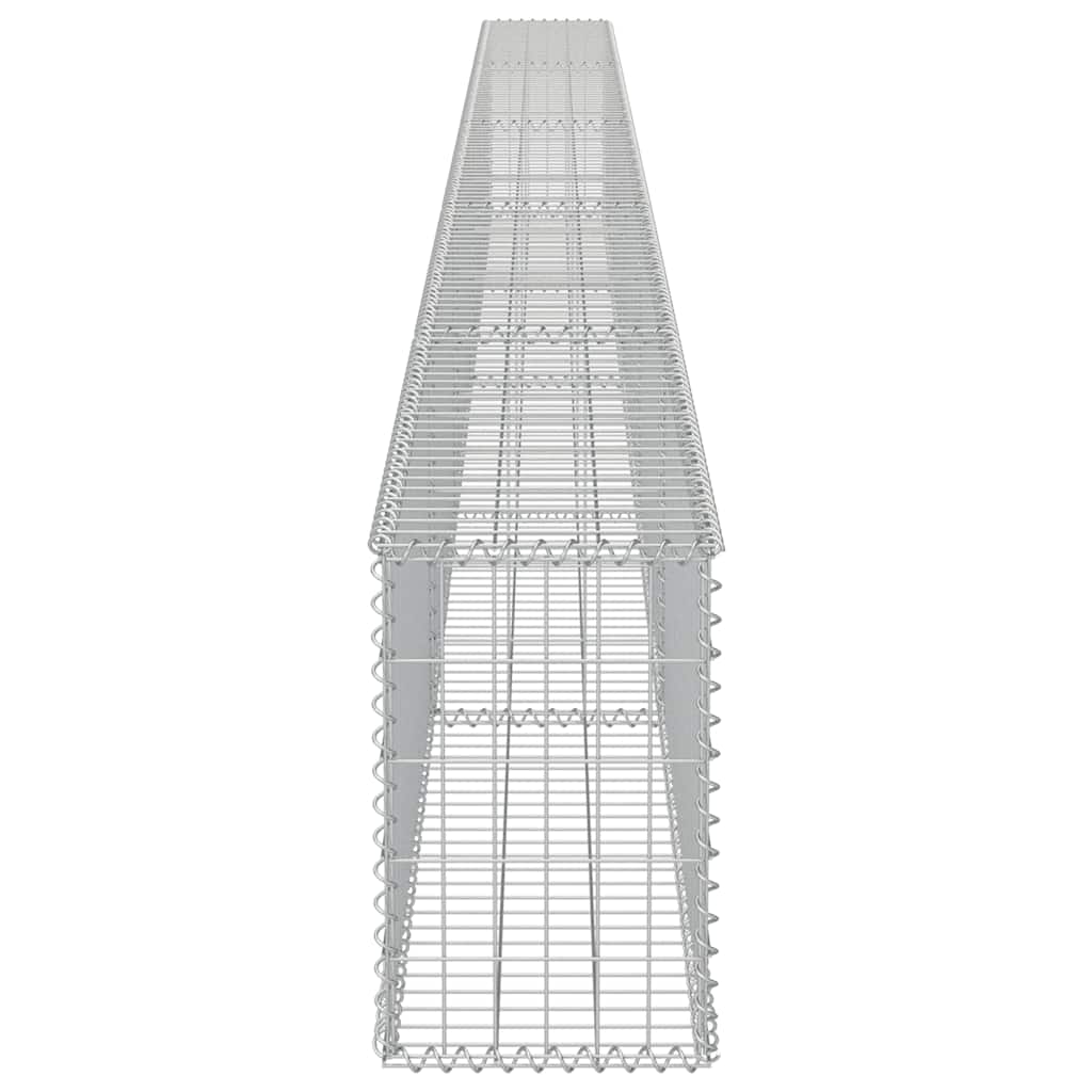 Gabion Wall with Covers Galvanised Steel 600x30x50 cm