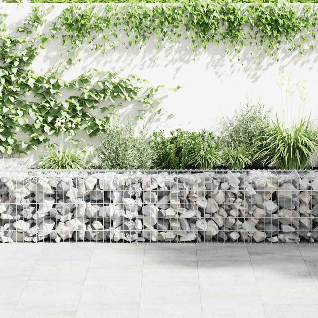 Gabion Wall with Covers Galvanised Steel 900x50x50 cm