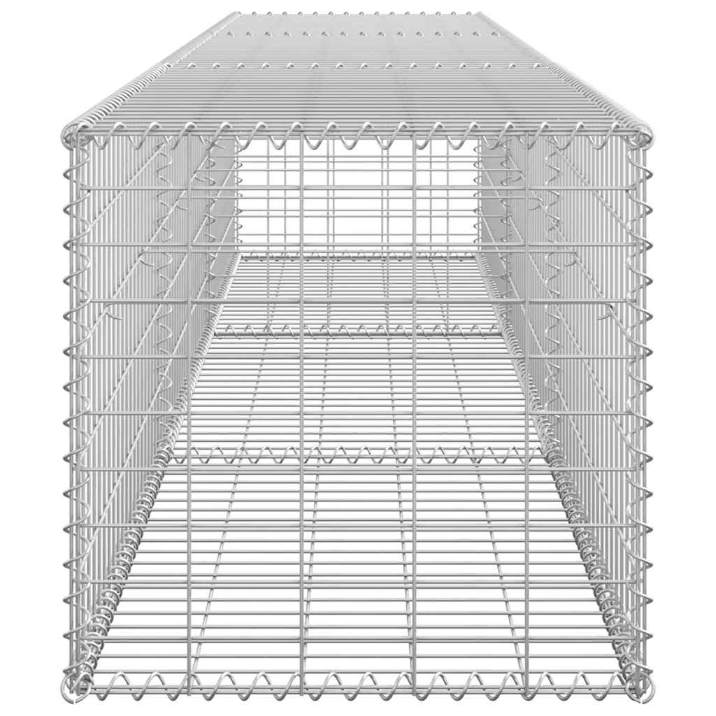 Gabion Wall with Covers Galvanised Steel 300x50x50 cm