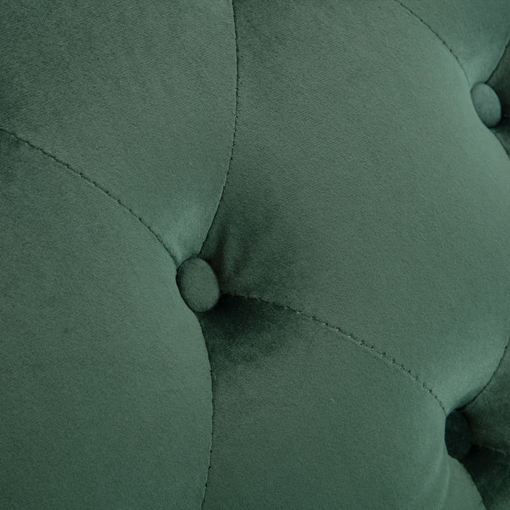 Chaise Lounge Green Velvet