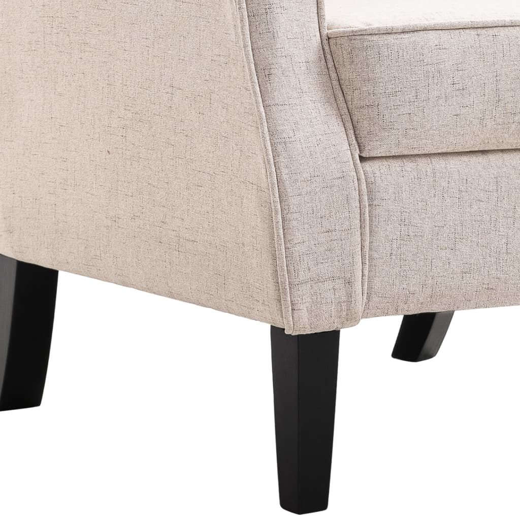 Armchair Beige Fabric