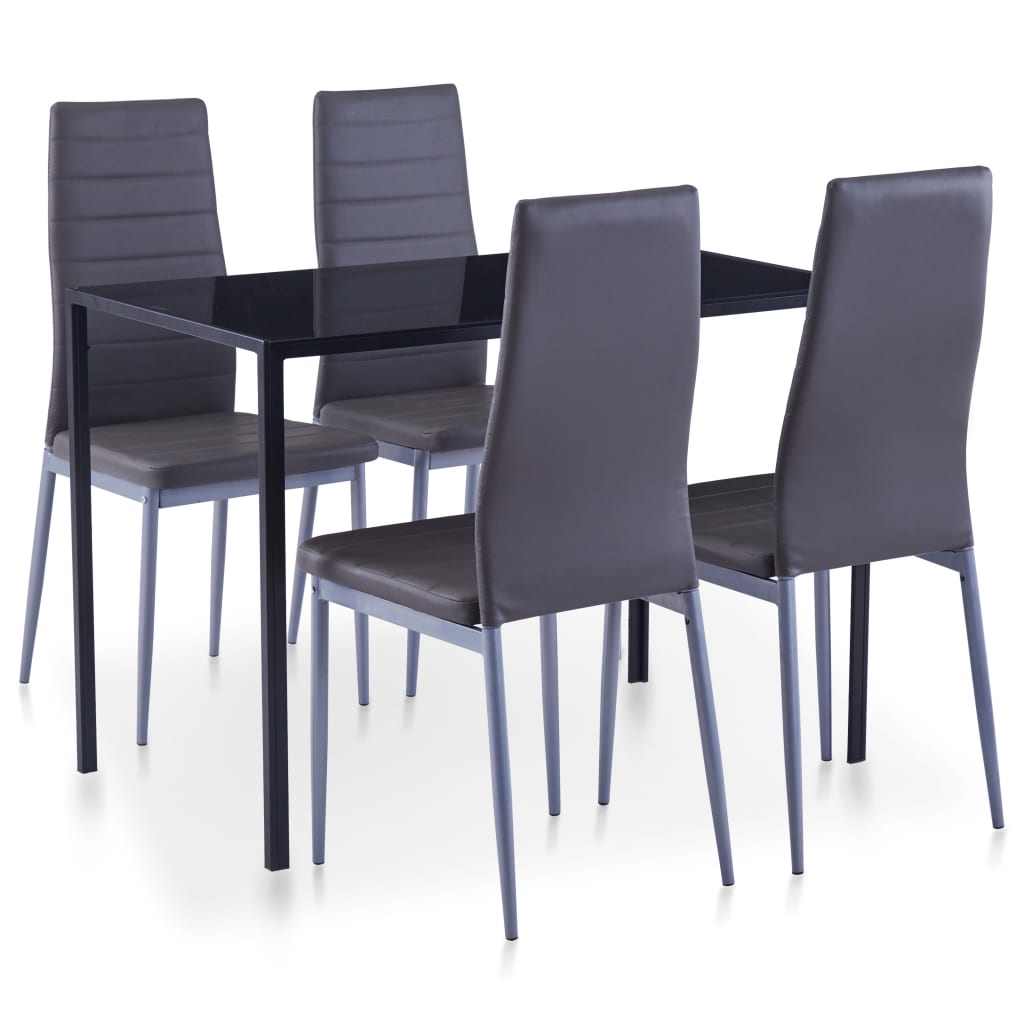 Five Piece Dining Set Grey