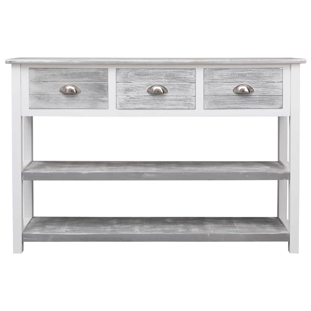 Sideboard Antique Grey 115x30x76 cm Wood