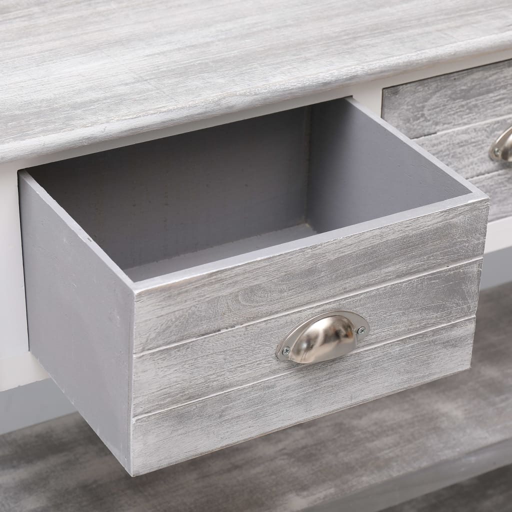 Sideboard Antique Grey 115x30x76 cm Wood