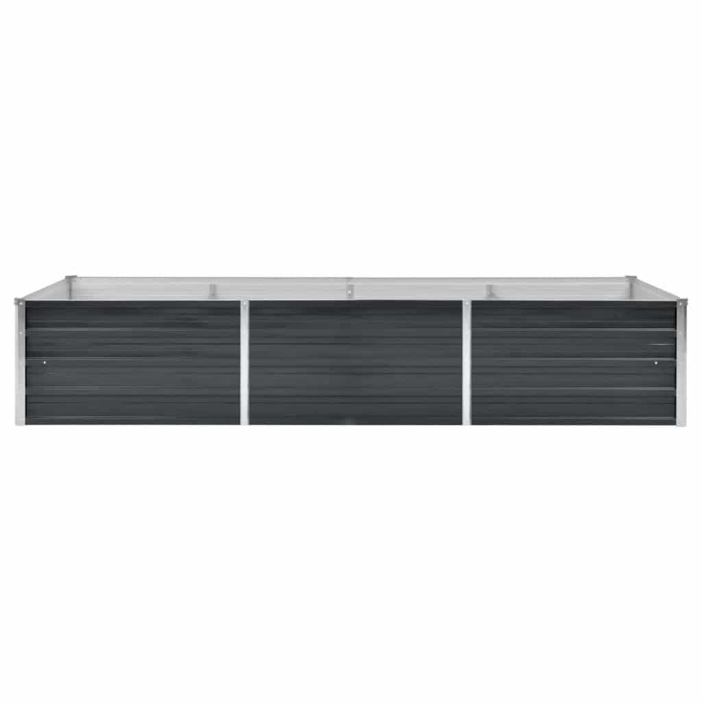 Garden Raised Bed Anthracite 240x80x45 cm Galvanised Steel