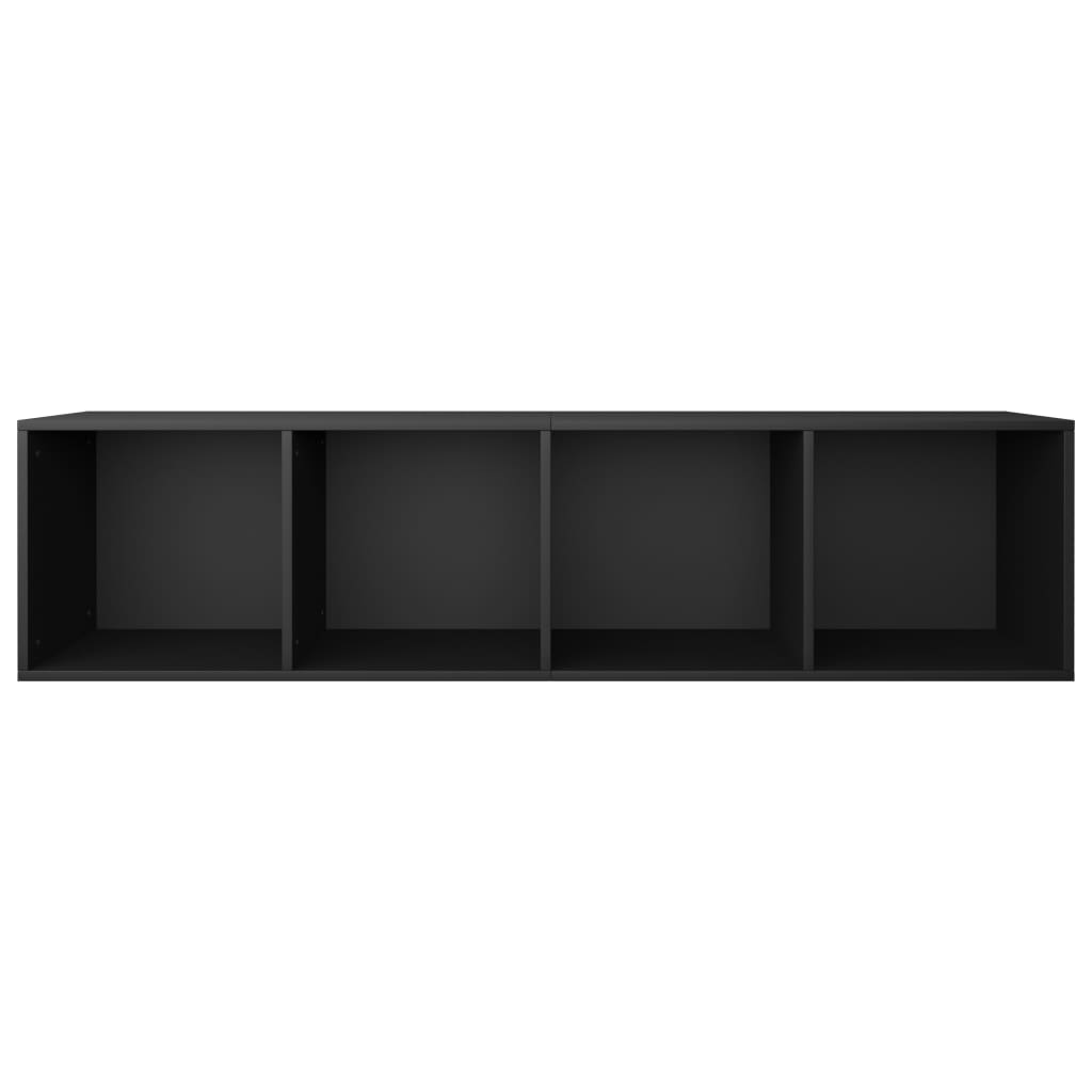 Book Cabinet/TV Cabinet Black 36x30x143 cm Engineered Wood