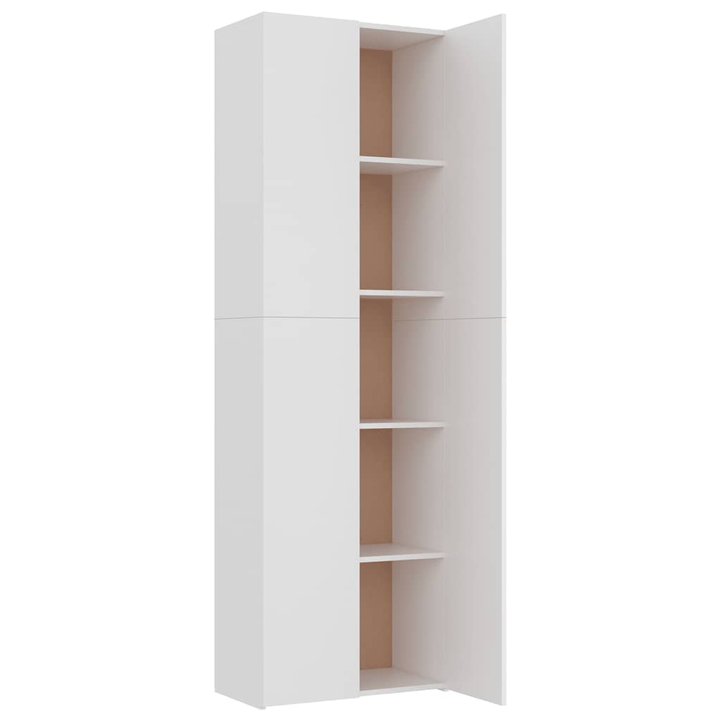 Office Cabinet White 60x32x190 cm Engineered Wood