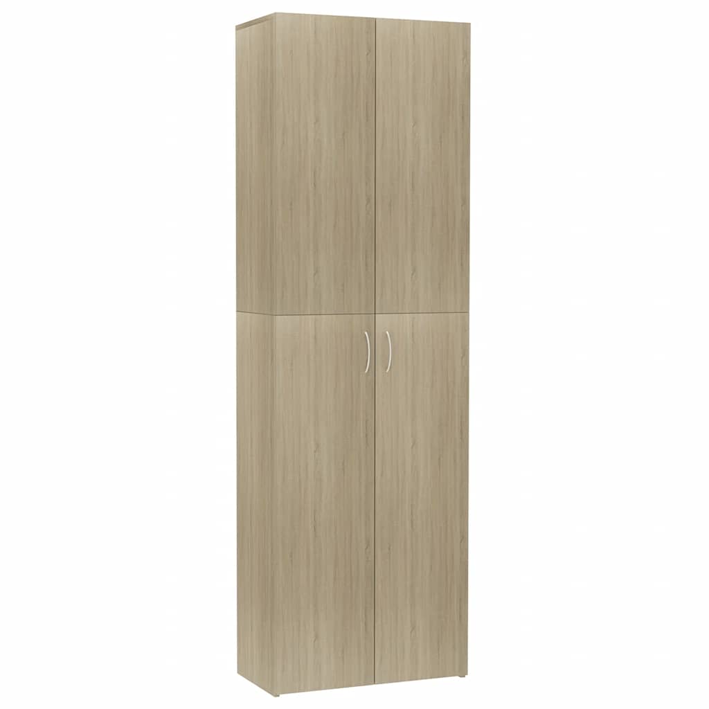 Office Cabinet Sonoma Oak 60x32x190 cm Engineered Wood