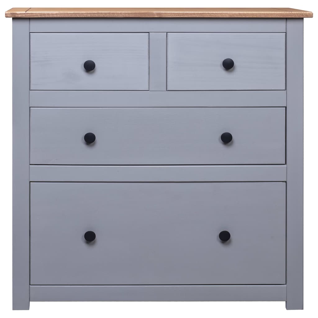 Sideboard Grey 80x40x83 cm Pinewood Panama Range
