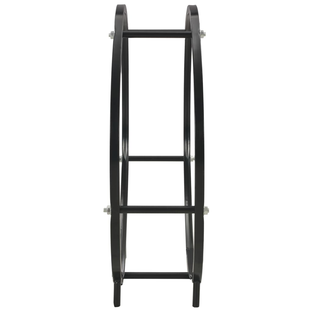 Firewood Rack Black 70x20x70 cm Steel