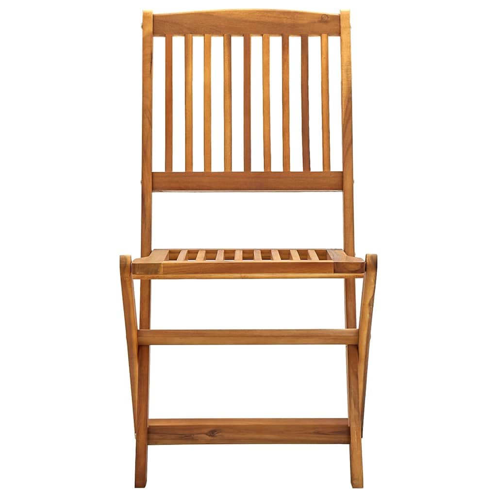 Folding Outdoor Chairs 4 pcs Solid Acacia Wood