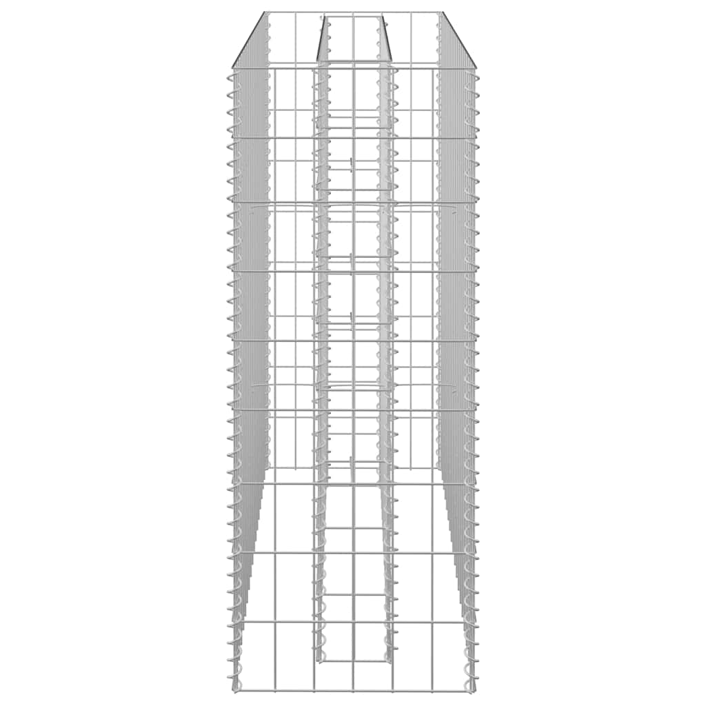 Gabion Raised Bed Galvanised Steel 90x30x90 cm