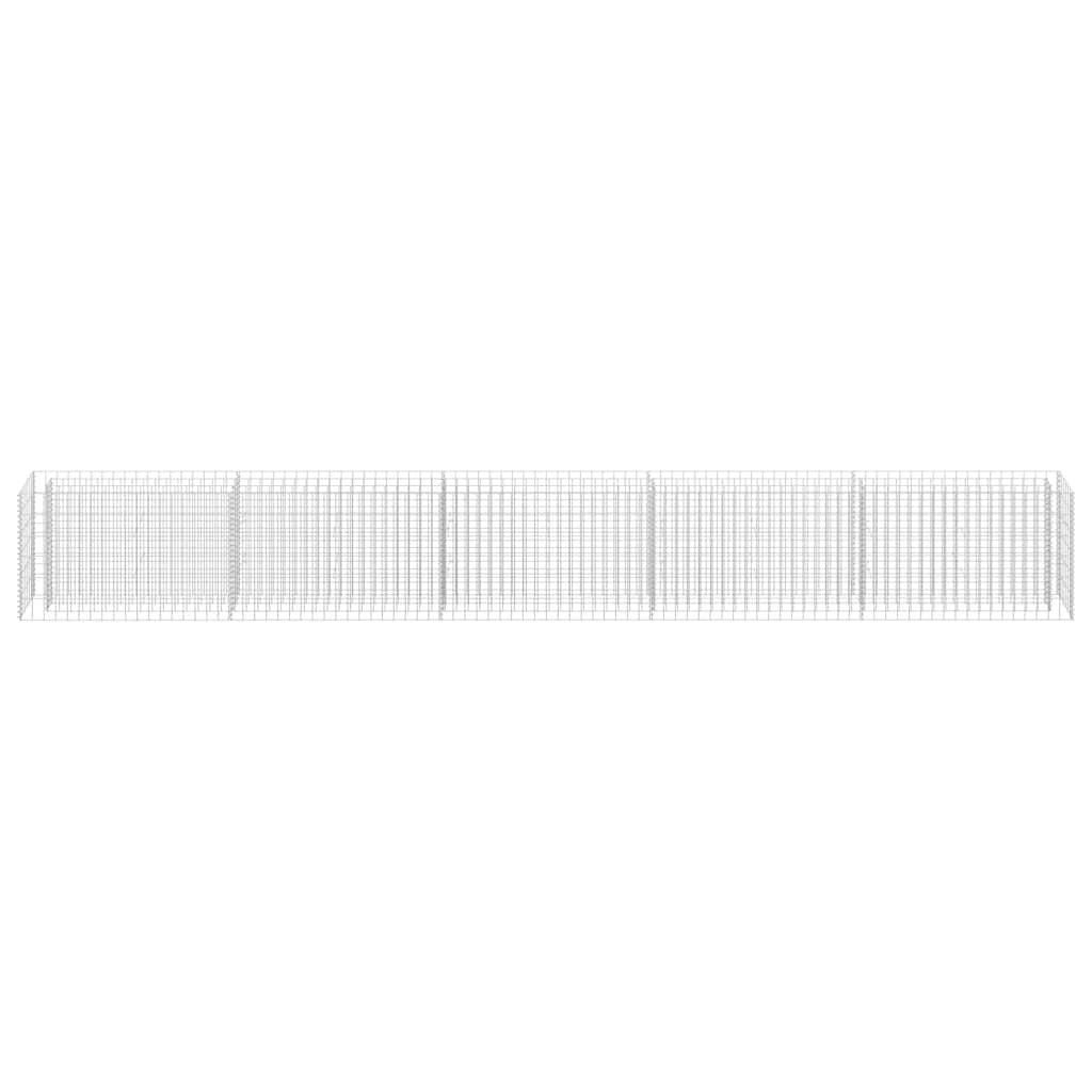 Gabion Raised Bed Galvanised Steel 450x30x60 cm