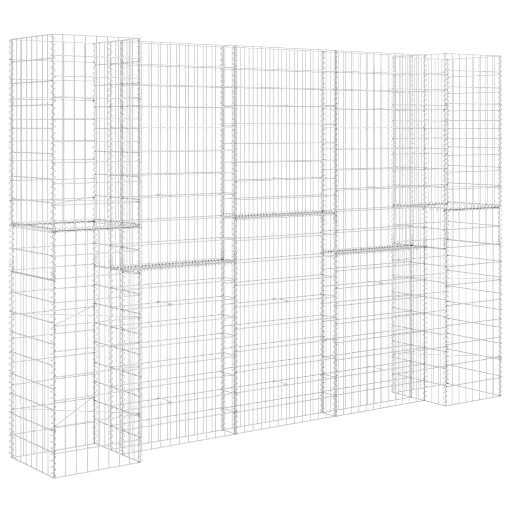 H-Shaped Gabion Planter Steel Wire 260x40x200 cm
